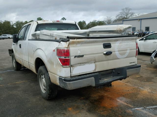 1FTFX1CF1EKD68744 - 2014 FORD F150 SUPER WHITE photo 3