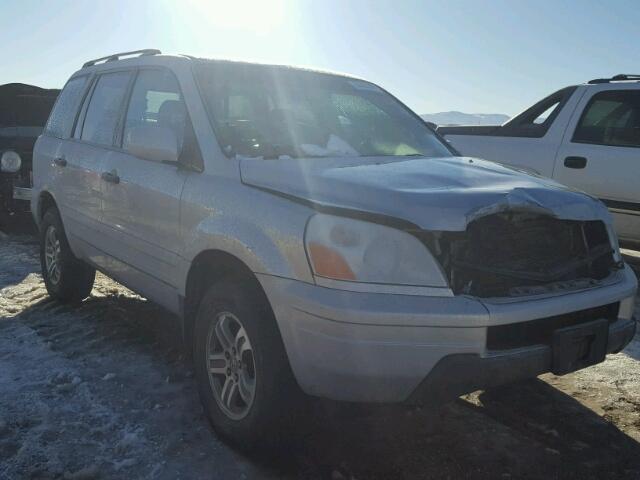 2HKYF18683H507879 - 2003 HONDA PILOT EXL GRAY photo 1