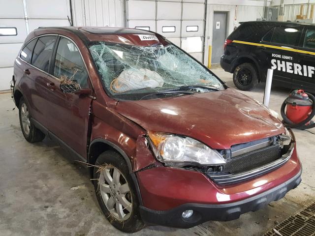 JHLRE38757C043952 - 2007 HONDA CR-V EXL RED photo 1