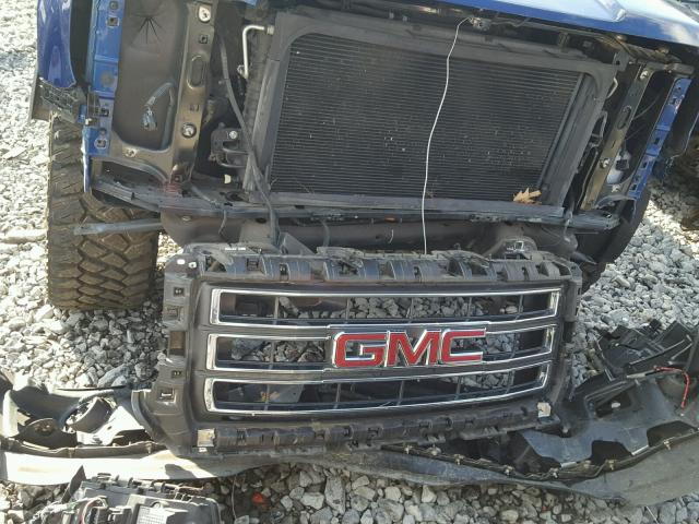 3GTU2VECXEG403935 - 2014 GMC SIERRA K15 BLUE photo 9