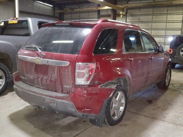 2CNDL73FX56146465 - 2005 CHEVROLET EQUINOX LT RED photo 4