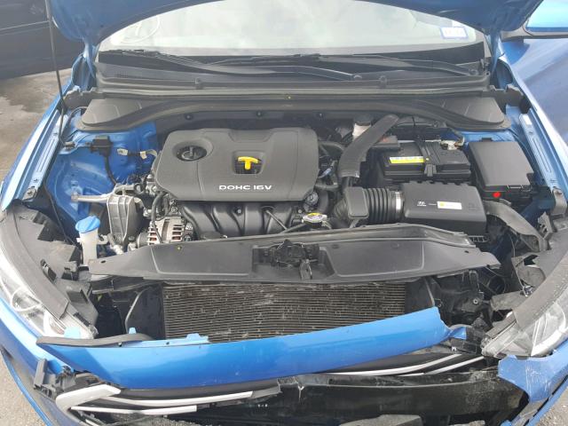 KMHD74LF1HU072832 - 2017 HYUNDAI ELANTRA SE BLUE photo 7