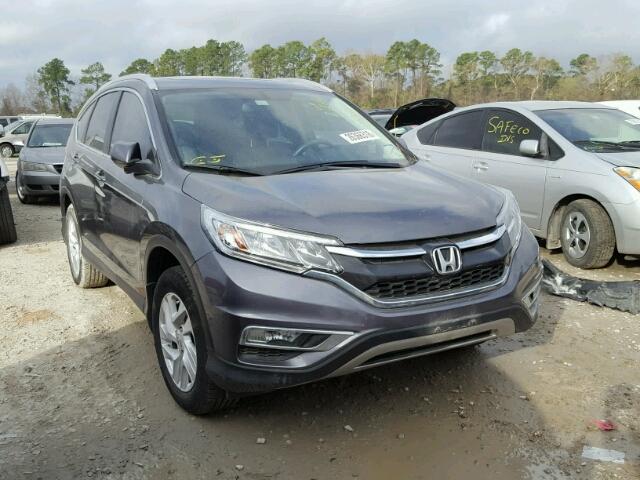 2HKRM3H77GH524757 - 2016 HONDA CR-V EXL GRAY photo 1