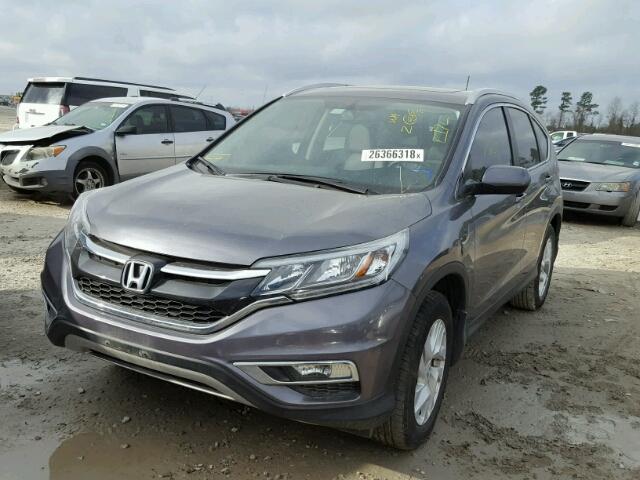 2HKRM3H77GH524757 - 2016 HONDA CR-V EXL GRAY photo 2