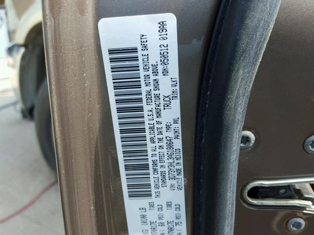 3D73Y3HL3AG180647 - 2010 DODGE RAM 3500 TAN photo 10