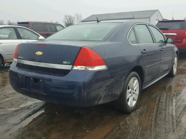 2G1WA5EK7B1216300 - 2011 CHEVROLET IMPALA LS BLUE photo 4