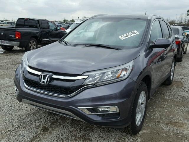 5J6RM4H7XGL079412 - 2016 HONDA CR-V EXL GRAY photo 2