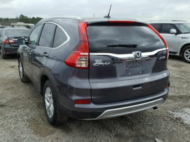 5J6RM4H7XGL079412 - 2016 HONDA CR-V EXL GRAY photo 3