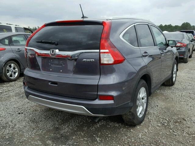 5J6RM4H7XGL079412 - 2016 HONDA CR-V EXL GRAY photo 4