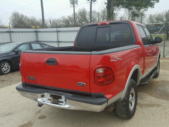 1FTRW08613KC09660 - 2003 FORD F150 SUPER RED photo 4