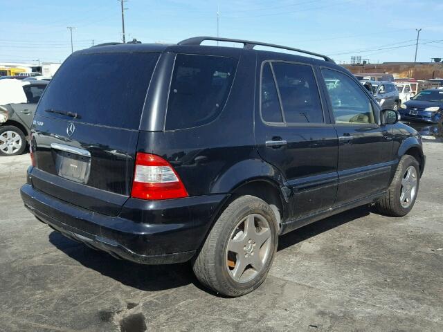 4JGAB75E72A296185 - 2002 MERCEDES-BENZ ML 500 BLACK photo 4