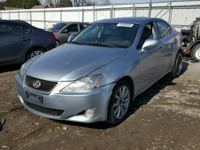 JTHCK262672010735 - 2007 LEXUS IS 250 BLUE photo 2