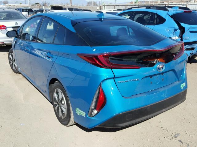 JTDKARFP3H3039173 - 2017 TOYOTA PRIUS PRIM ლურჯი ფოტო 3