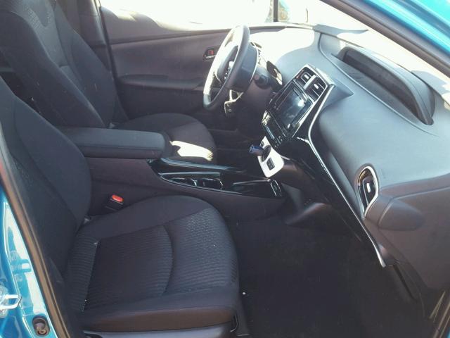 JTDKARFP3H3039173 - 2017 TOYOTA PRIUS PRIM ლურჯი ფოტო 5