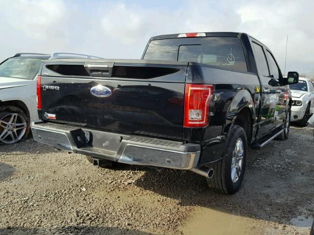 1FTEW1CG1GKE01056 - 2016 FORD F150 SUPER BLACK photo 4