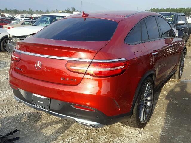 4JGED6EB7JA099849 - 2018 MERCEDES-BENZ GLE COUPE RED photo 4