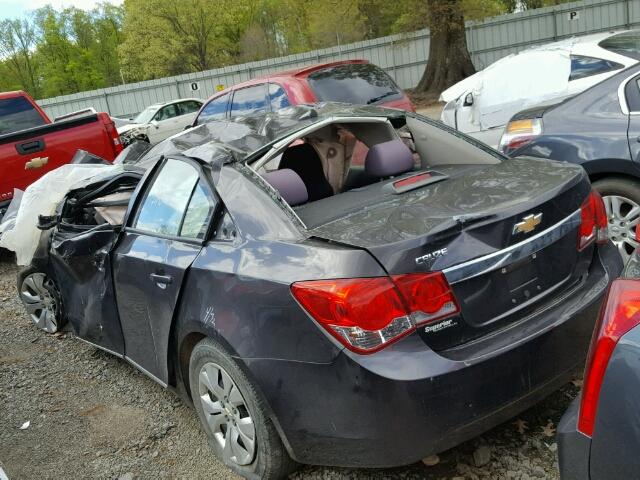 1G1PA5SH6E7207687 - 2014 CHEVROLET CRUZE LS BLUE photo 3