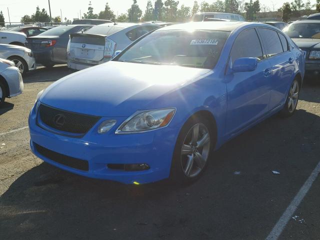 JTHBE96S770017216 - 2007 LEXUS GS 350 BLUE photo 2