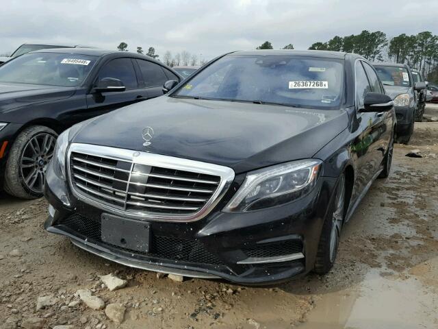 WDDUG8CB4FA100264 - 2015 MERCEDES-BENZ S 550 BLACK photo 2