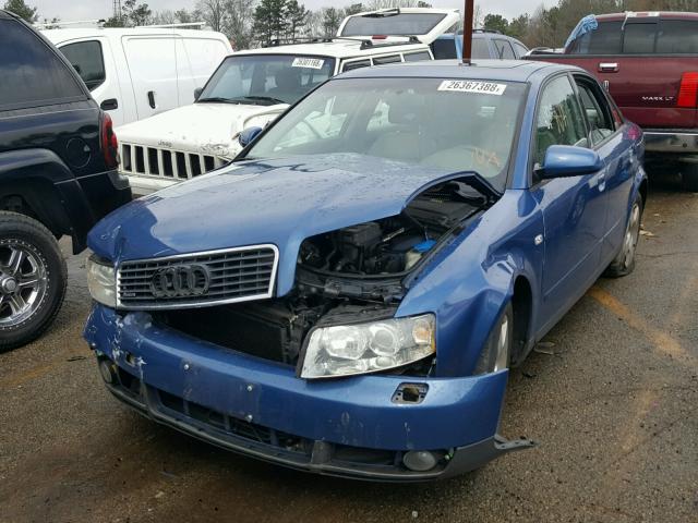 WAULC68E23A144460 - 2003 AUDI A4 1.8T QU BLUE photo 2