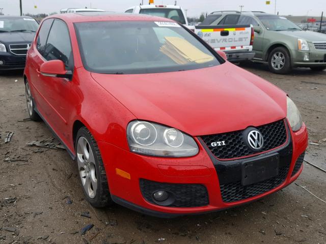 WVWEV71K88W116491 - 2008 VOLKSWAGEN GTI RED photo 1