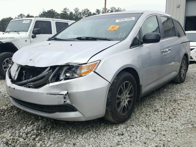 5FNRL5H64CB055108 - 2012 HONDA ODYSSEY EX SILVER photo 2