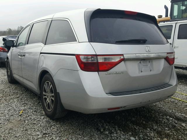 5FNRL5H64CB055108 - 2012 HONDA ODYSSEY EX SILVER photo 3