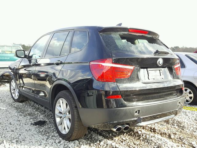 5UXWX9C57E0D11466 - 2014 BMW X3 XDRIVE2 BLACK photo 3