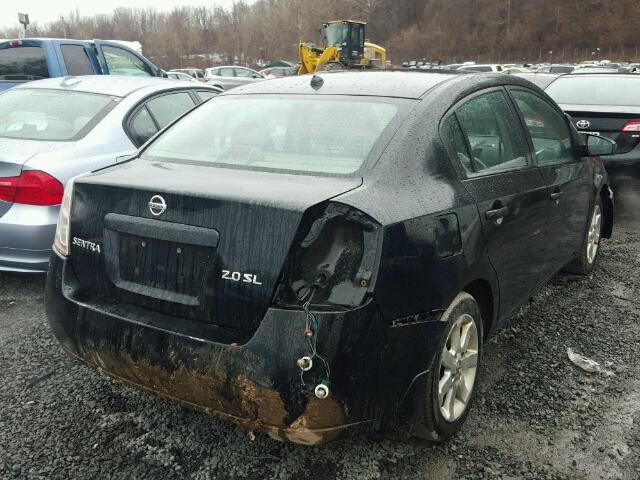 3N1AB61E17L610114 - 2007 NISSAN SENTRA 2.0 BLACK photo 4