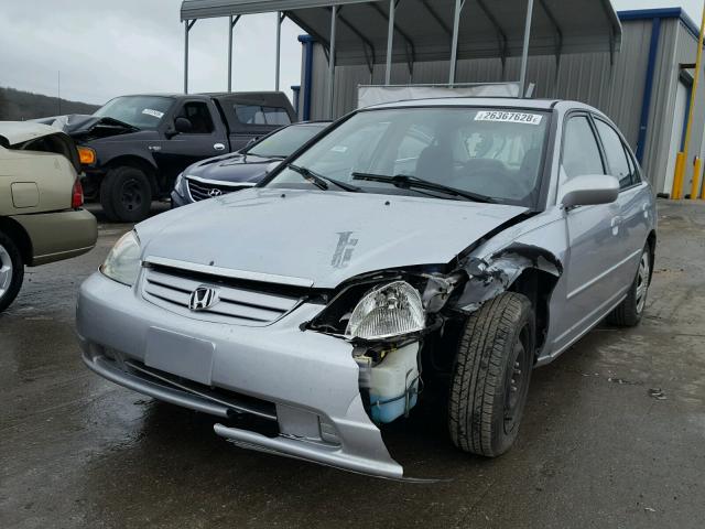 2HGES26731H530347 - 2001 HONDA CIVIC EX ვერცხლისფერი ფოტო 2