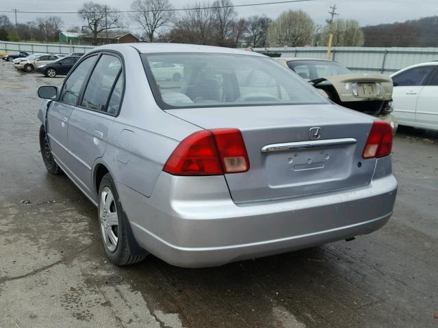 2HGES26731H530347 - 2001 HONDA CIVIC EX ვერცხლისფერი ფოტო 3