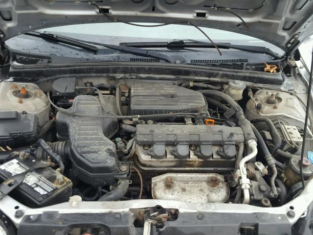 2HGES26731H530347 - 2001 HONDA CIVIC EX ვერცხლისფერი ფოტო 7