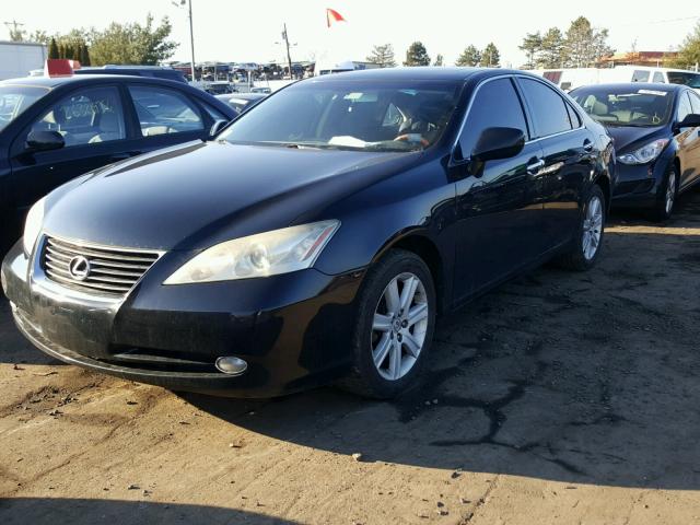 JTHBJ46G372013730 - 2007 LEXUS ES 350 BLACK photo 2