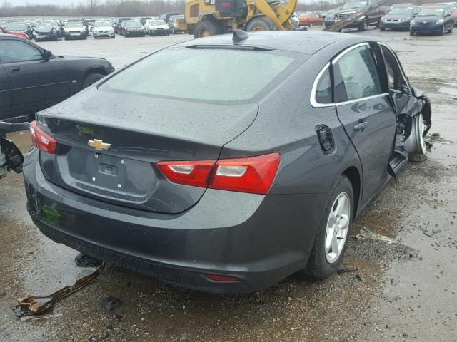 1G1ZB5ST7HF148007 - 2017 CHEVROLET MALIBU LS 灰色 照片 4