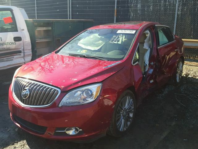 1G4PS5SK5C4193002 - 2012 BUICK VERANO RED photo 2