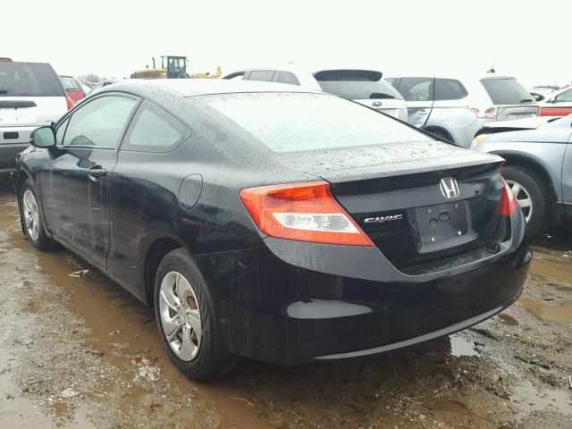 2HGFG3B56DH523848 - 2013 HONDA CIVIC LX BLACK photo 3