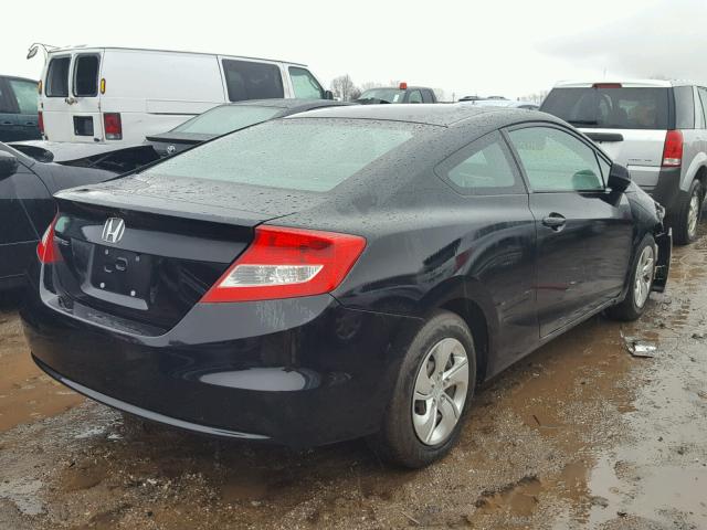 2HGFG3B56DH523848 - 2013 HONDA CIVIC LX BLACK photo 4