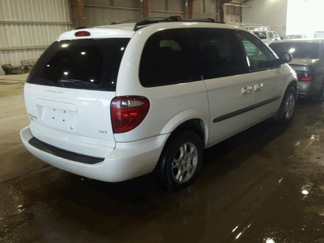 1D4GP45R74B531427 - 2004 DODGE CARAVAN SX WHITE photo 4