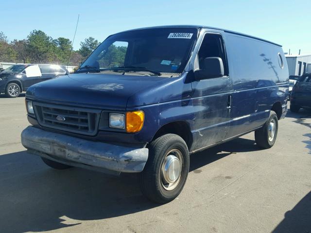 1FTNE24W36DB21317 - 2006 FORD ECONOLINE BLUE photo 2