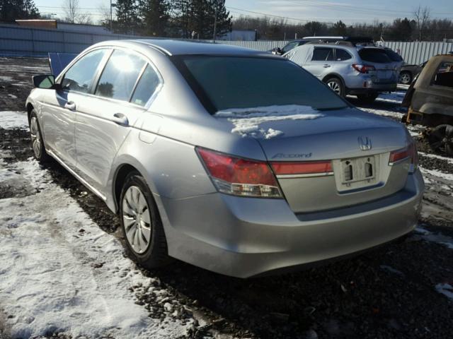 1HGCP2F33BA069849 - 2011 HONDA ACCORD LX SILVER photo 3