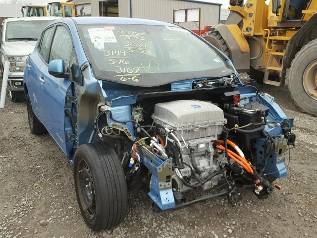 1N4AZ0CP7DC417323 - 2013 NISSAN LEAF S BLUE photo 1