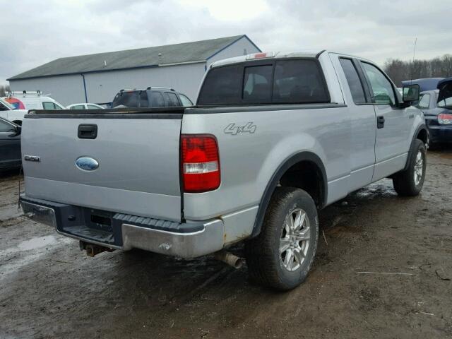 1FTRX14W74NB73580 - 2004 FORD F150 SILVER photo 4