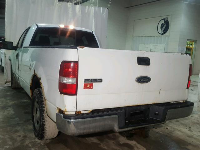 1FTRF12245KC23941 - 2005 FORD F150 WHITE photo 3