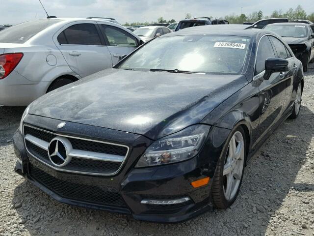 WDDLJ7DBXDA073851 - 2013 MERCEDES-BENZ CLS 550 BLACK photo 2