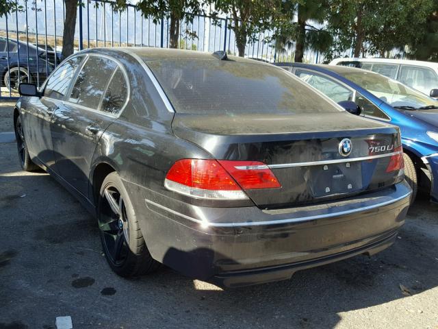 WBAHN83506DT59194 - 2006 BMW 750 LI BLACK photo 3