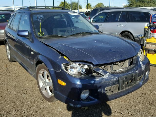 JM1BJ245321616280 - 2002 MAZDA PROTEGE PR BLUE photo 1