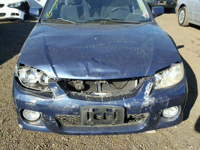 JM1BJ245321616280 - 2002 MAZDA PROTEGE PR BLUE photo 9