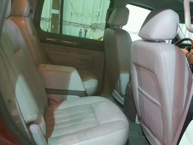 5LMEU88HX4ZJ15007 - 2004 LINCOLN AVIATOR 勃艮第红 照片 6