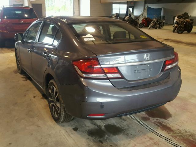 2HGFB2F89DH554508 - 2013 HONDA CIVIC EX ნაცრისფერი ფოტო 3