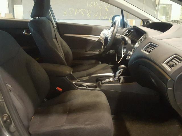 2HGFB2F89DH554508 - 2013 HONDA CIVIC EX ნაცრისფერი ფოტო 5